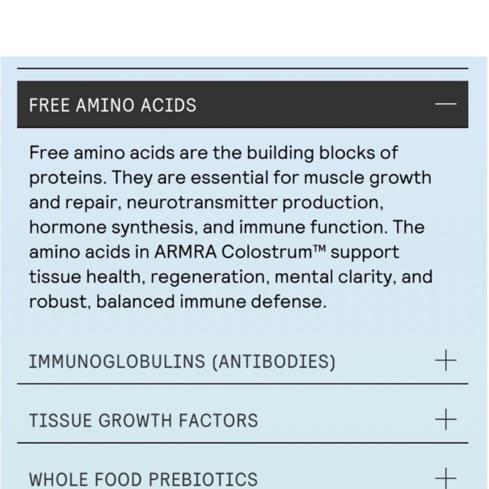 Pure and potent ARMRA Colostrum™ concentrate. Strengthen your skin, lung, & gut - Picture 7 of 15